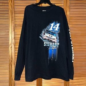 NASCAR Tony Stewart Mobil #14 Long Sleeve Graphic‎ Tee